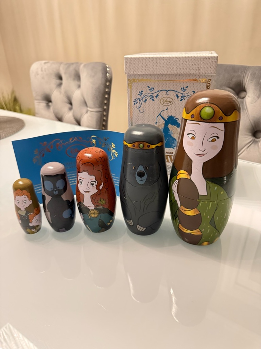 Disney Brave Limited Edition Nesting Dolls - Blue & Gold Box
